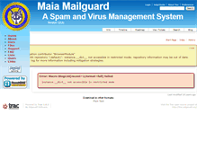 Tablet Screenshot of maiamailguard.com